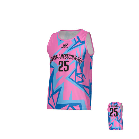 Shattered Sports Singlet - Pink