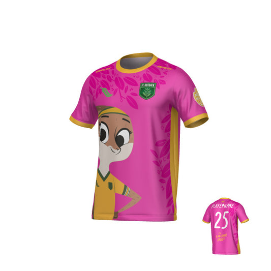 Luna Roo Football Jersey - Pink - Deploy Football - Australia's Best Footballs & Soccer Balls