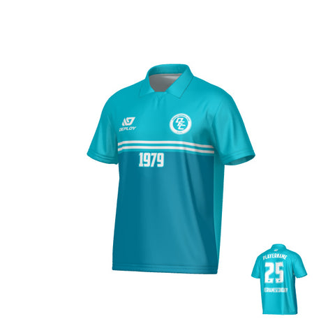 Summit Collared Jersey - Teal