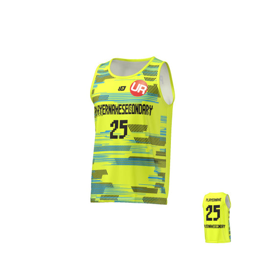 URBAN REC - FLIGHT SINGLET GLITCH - NEON YELLOW
