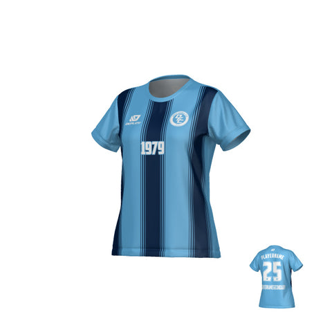 Pillars Womens Jersey - Sky Blue & Navy