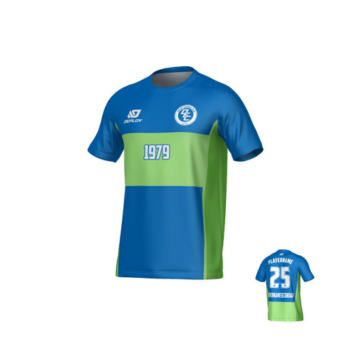 Shift Jersey - Blue & Neon Green