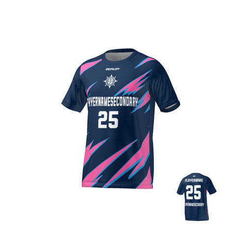 Flight Jersey Lightning - Navy & Pink - Deploy Football - Australia's Best Footballs & Soccer Balls