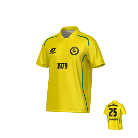 Contour Collared Jersey - Yellow
