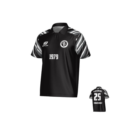 Surge Collared Jersey - Black