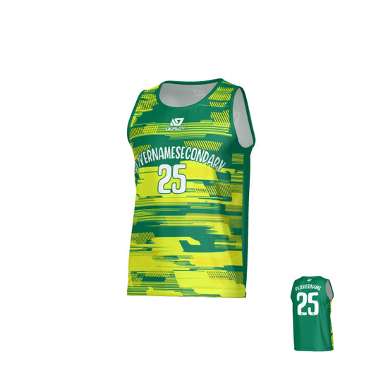 Glitch Sports Singlet - Green