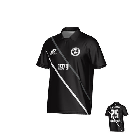 Tracks Collared Jersey - Black