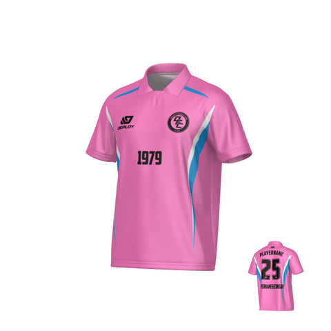 Arc Collared Jersey - Pink