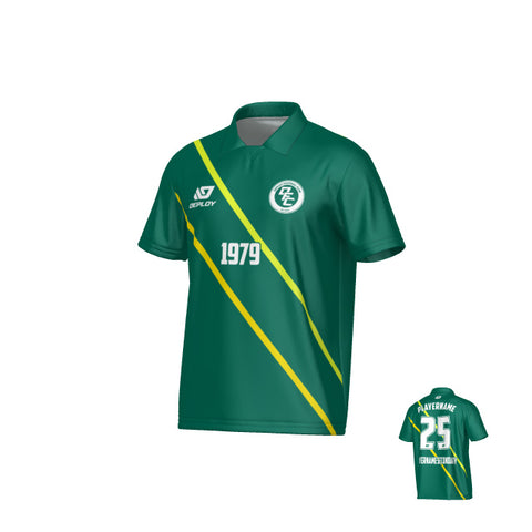 Tracks Collared Jersey - Green