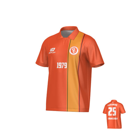 Edge Collared Jersey - Orange