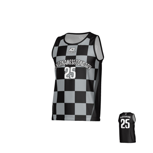 Checkers Sports Singlet - Black