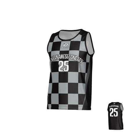 Checkers Sports Singlet - Black