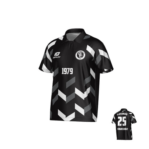 Arrows Collared Jersey - Black