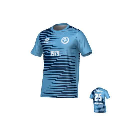 Static Jersey - Sky Blue & Navy