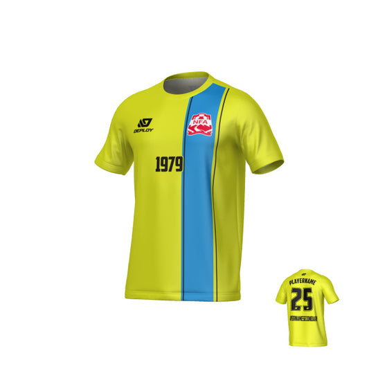 NEPEAN FA SUMMER - EDGE - NEON YELLOW & SKY BLUE