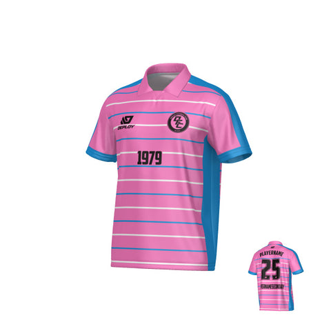 Cadence Collared Jersey - Pink