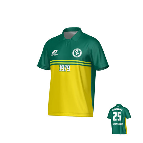 Summit Collared Jersey - Green