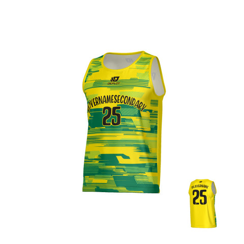 Glitch Sports Singlet - Yellow