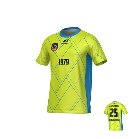 CHANDLER FUTSAL - PLAID - NEON YELLOW