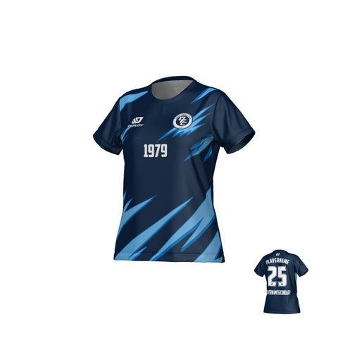 Sharp Womens Jersey - Navy & Sky Blue