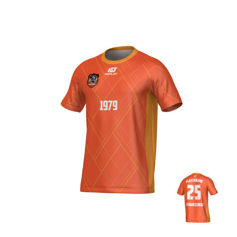 CHANDLER FUTSAL - PLAID - ORANGE