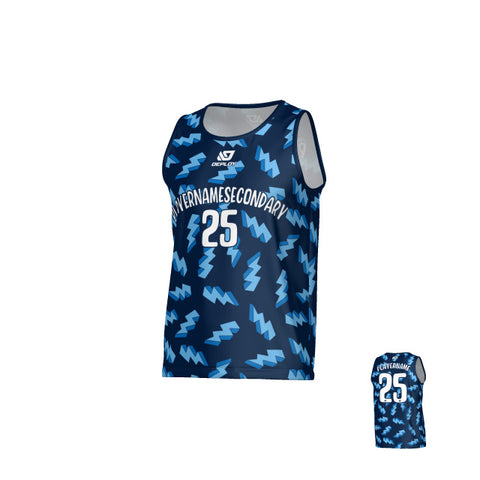Lightning Sports Singlet - Navy