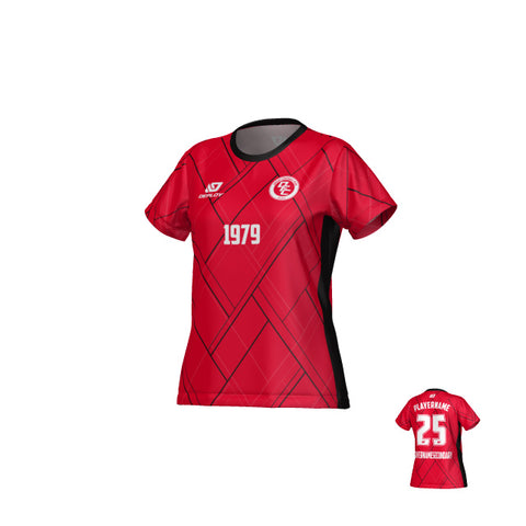 Plaid Womens Jersey - Red