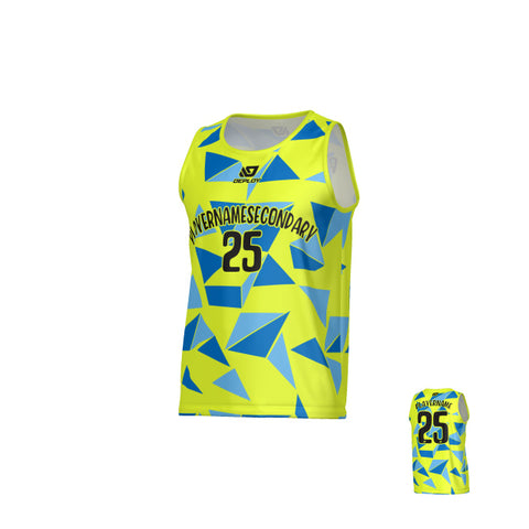 Shards Sports Singlet - Neon Yellow
