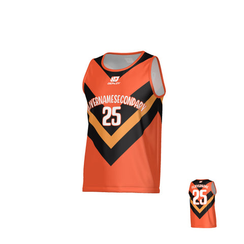 Chevron Sports Singlet - Orange