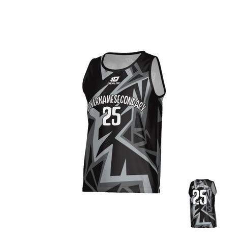 Shattered Sports Singlet - Black