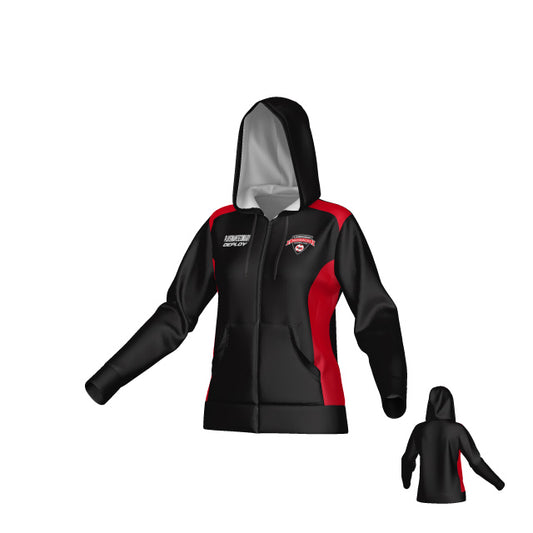 Caringbah Redbacks Football Club - Versa Zip Hoodie - Womans
