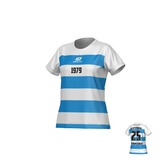 DUBBO 6s SUMMER - LADIES HOOPS FLURO BLUE