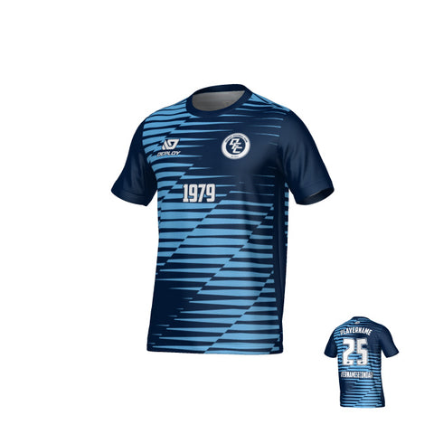 Static Jersey - Navy & Sky Blue