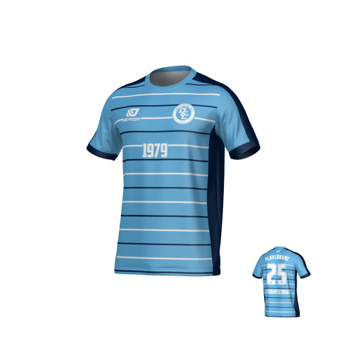 Cadence Jersey - Sky Blue & Navy