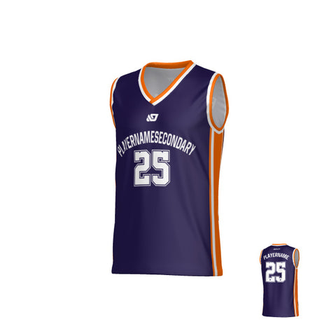 Vector Basketball Jersey - Purple & Orange
