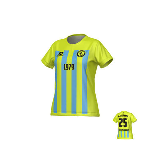 Bars Womens Jersey - Neon Yellow