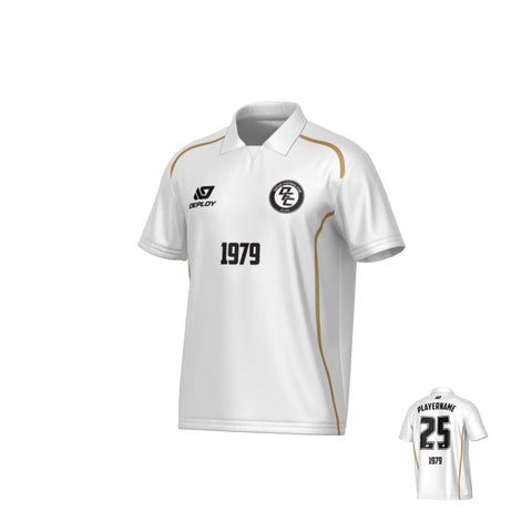 Contour Collared Jersey - White