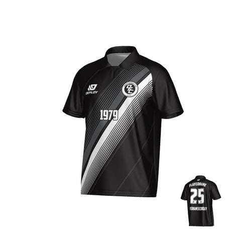 Velocity Collared Jersey - Black