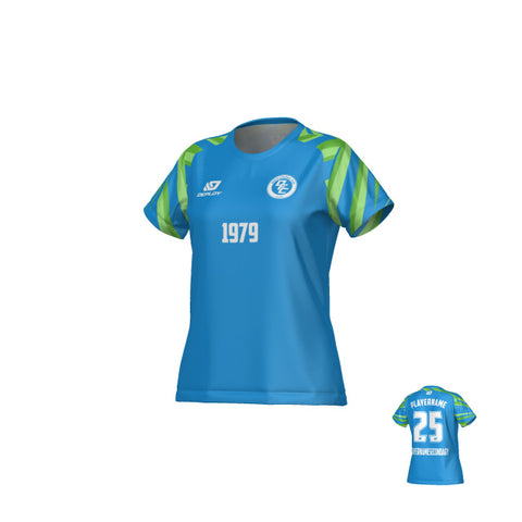 Surge Womens Jersey - Blue & Neon Green