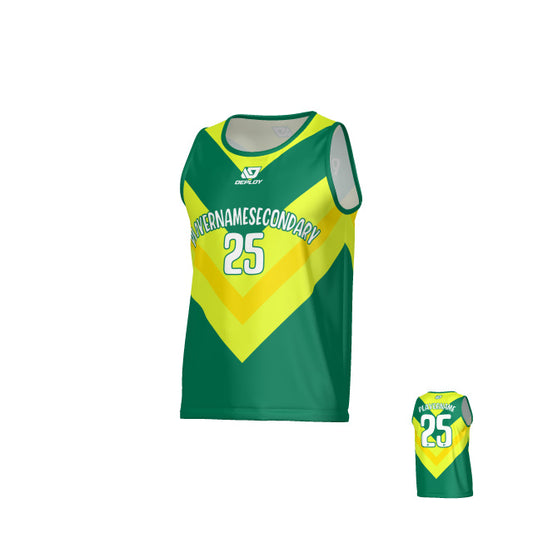 Chevron Sports Singlet - Green