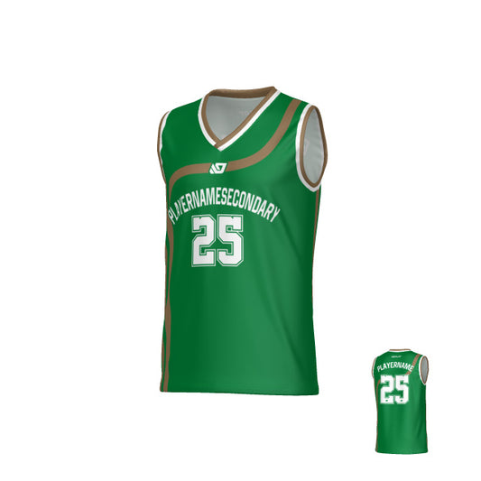 Halo Basketball Jersey - Pine Green & Gold