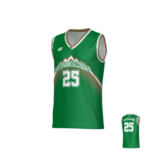 Horizon Basketball Jersey - Pine Green & Gold