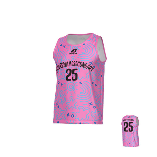 Sketch Sports Singlet - Pink
