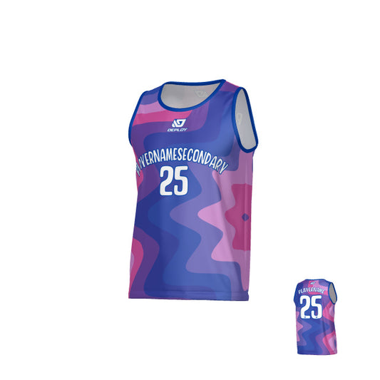Splat Sports Singlet - Royal Blue