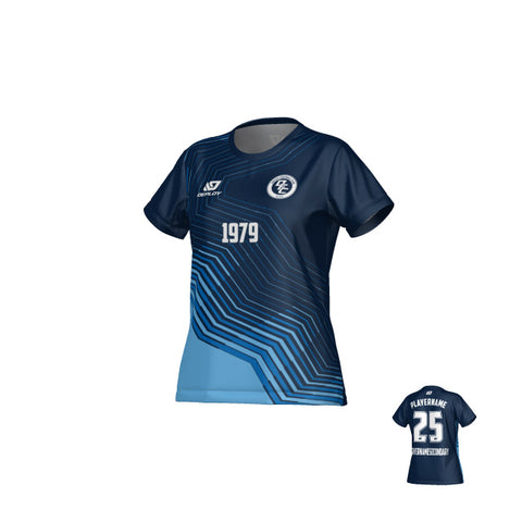 Circuit Womens Jersey - Navy & Sky Blue