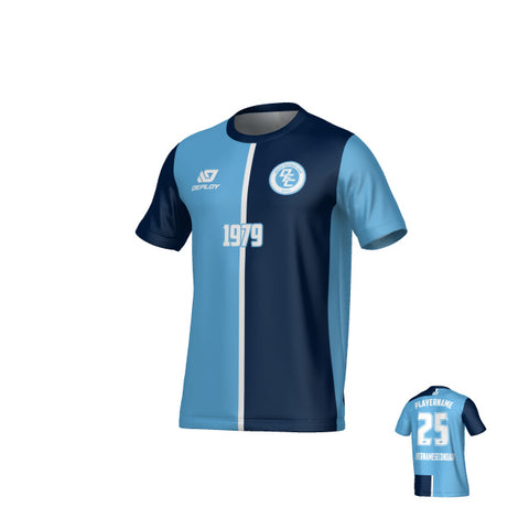 Split Jersey - Sky Blue & Navy