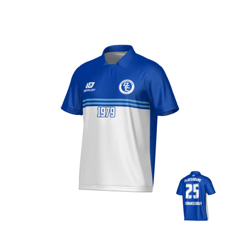 Summit Collared Jersey - Royal Blue & Sky Blue