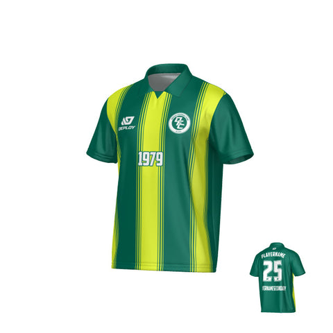 Pillars Collared Jersey - Green
