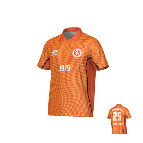Vortex Collared Jersey - Orange