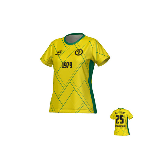 Plaid Womens Jersey - Yellow